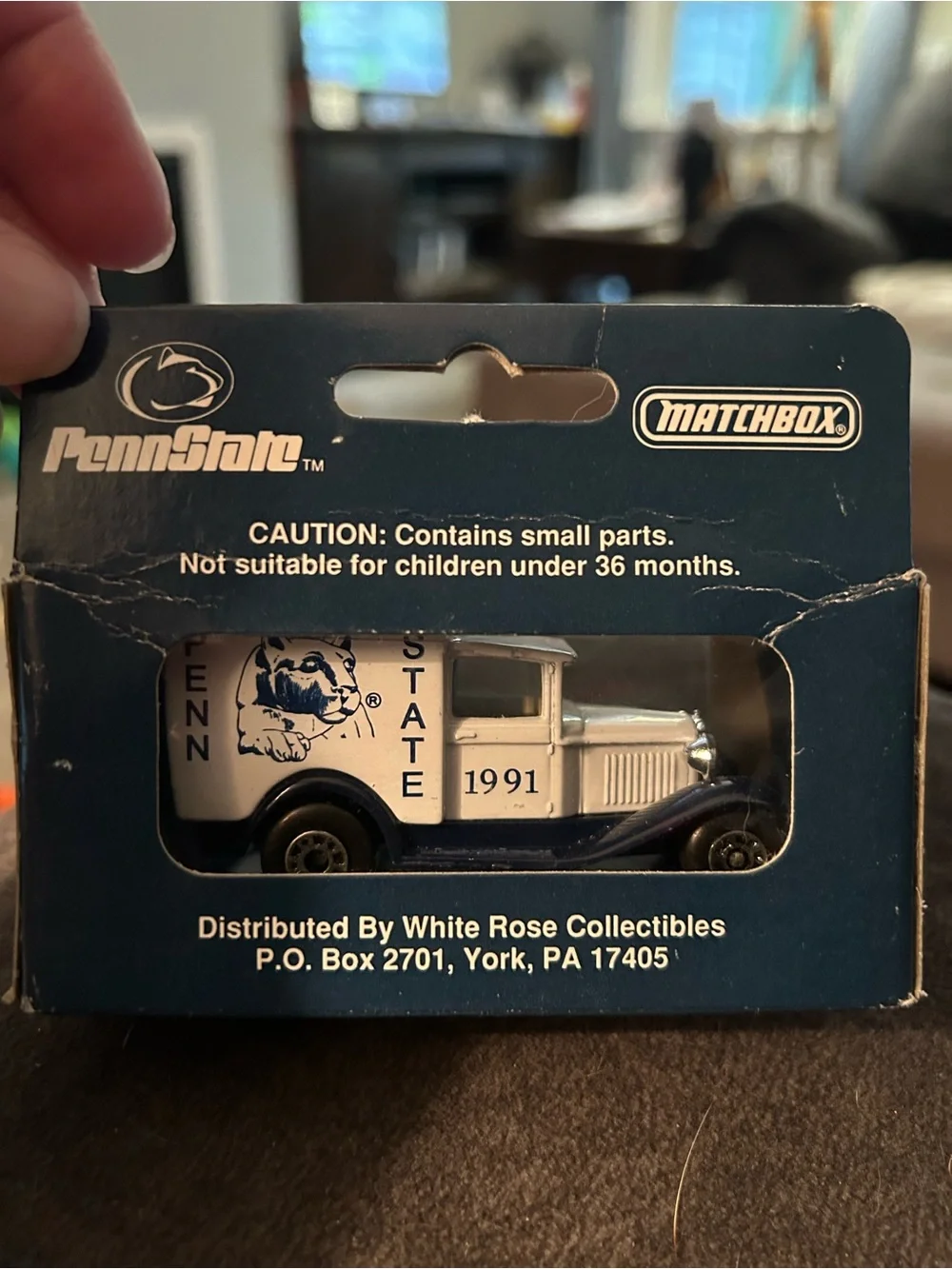 Matchbox Penn State Collectible Die-Cast Delivery Truck - White & Blue